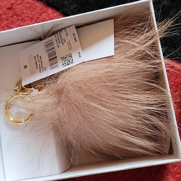 Michael Kors Fur Pom Pom Keychain - Picture 4 of 4